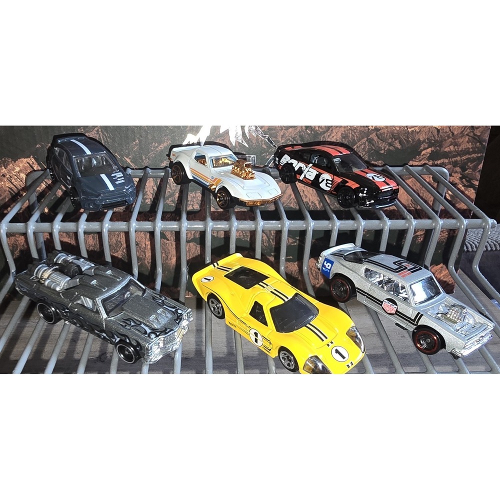 Hot Wheels Matchbox Diecast Lot 6 Classic Muscle Cars Hot Rods Ford Plymouth Cam